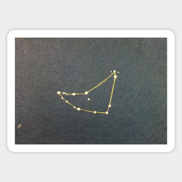 The Constellation of Capricorn Sticker by artdesrapides